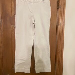 Rafaella Curvy Cream Colored Pants with Front and Back Pockets,  Size 10‎